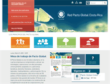 Tablet Screenshot of pactoglobalcostarica.org